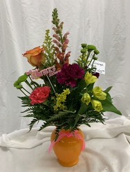 Orange Ginger Vase from Brownfield Floral in Brownfield, TX