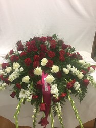A Wonderful Life Casket Spray from Brownfield Floral in Brownfield, TX