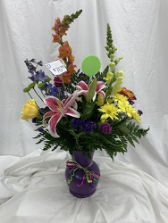 Asst. Sweet Heart Vase Letter D from Brownfield Floral in Brownfield, TX