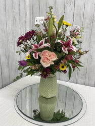 Sun-Kissed Blooms Letter F